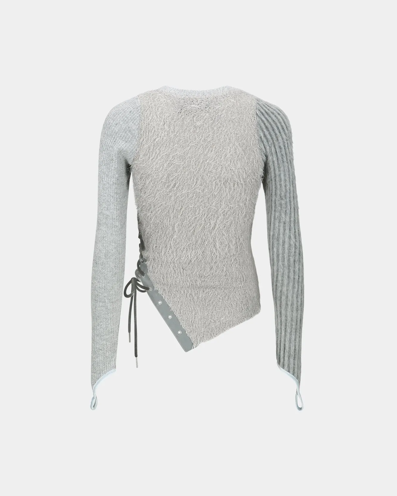 HAIRY CUT-OUT TOP atb1180w(GREY) sold by Andersson Bell product image thumbnail 4