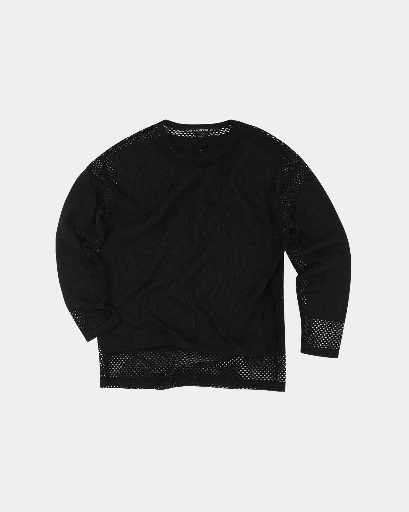 LAYERED CREW-NECK SWEATER atb1151m(BLACK) sold by Andersson Bell product image thumbnail 2