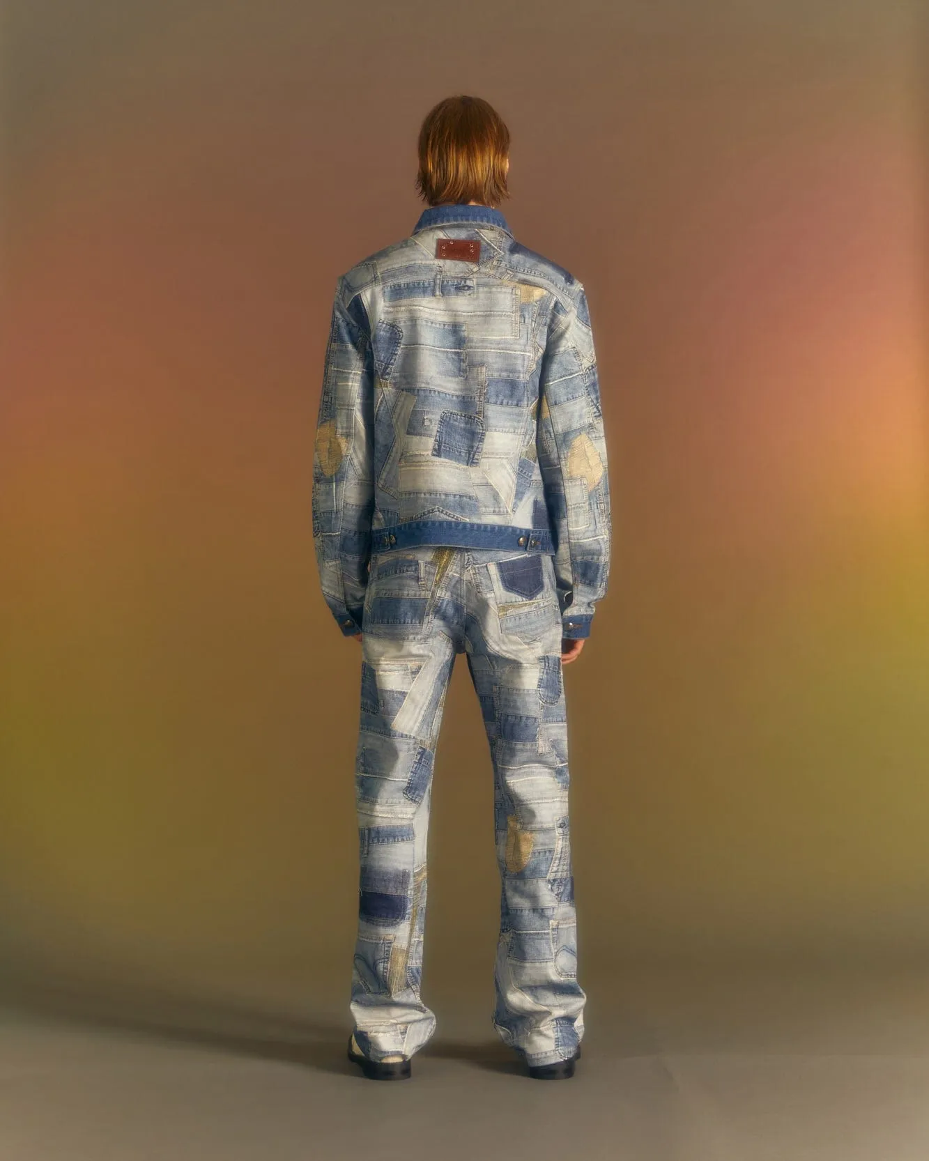 BRNO PATCHWORK PRINTED JACKET awa563m(BLUE) sold by Andersson Bell product image thumbnail 5