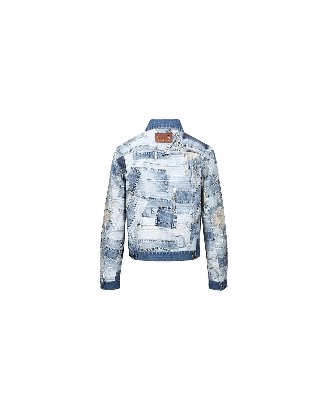 BRNO PATCHWORK PRINTED JACKET awa563m(BLUE) sold by Andersson Bell product image thumbnail 3