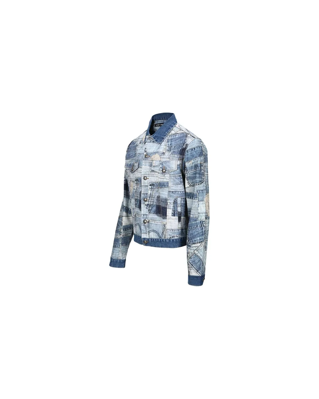 BRNO PATCHWORK PRINTED JACKET awa563m(BLUE) sold by Andersson Bell product image thumbnail 2