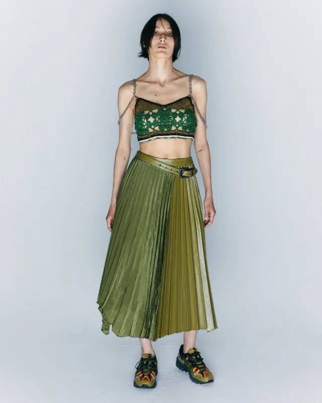 MILA HAND CROCHET TOP atb875w(GREEN) made by Andersson Bell