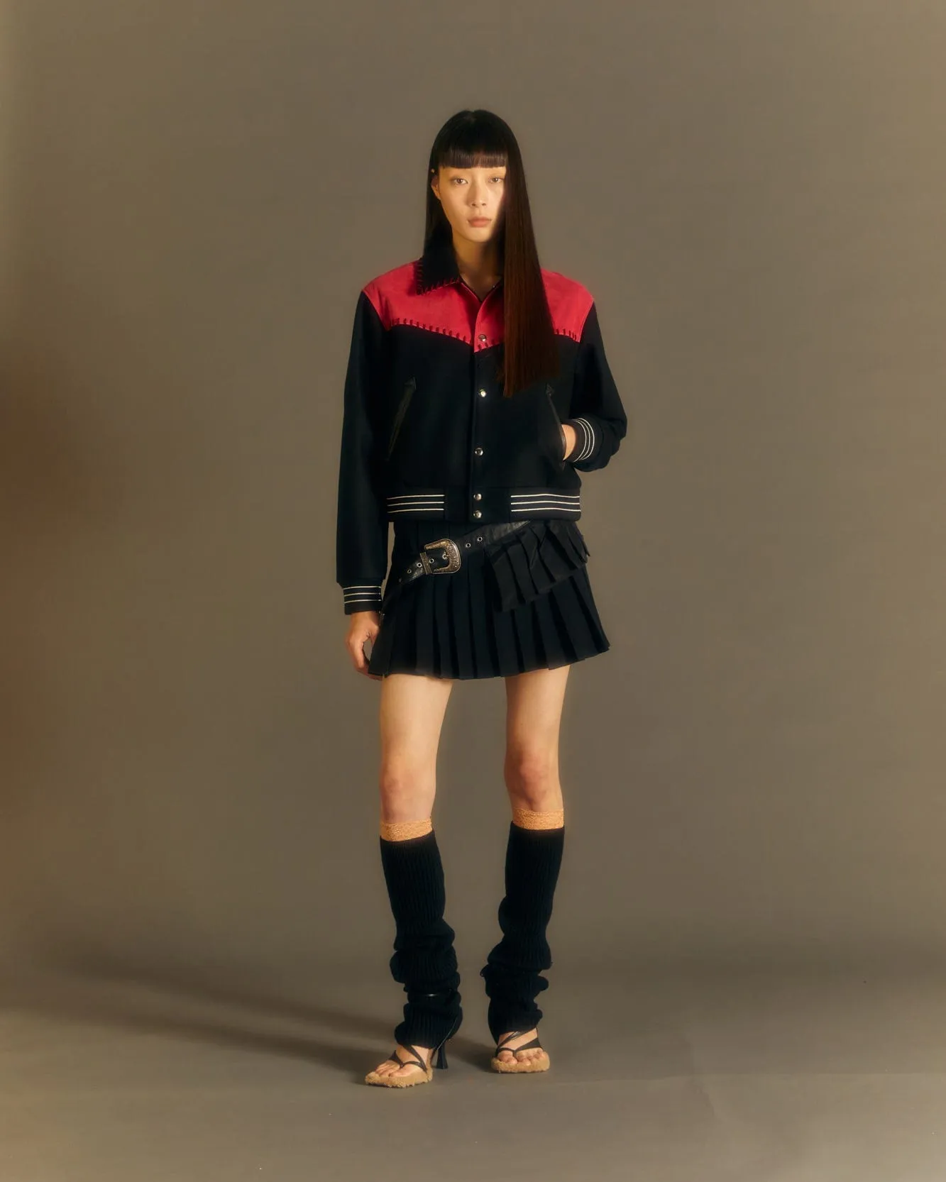 (WOMEN) NEW MARGO WESTERN VARSITY JACKET awa550w(MAGENTA) sold by Andersson Bell product image thumbnail 4