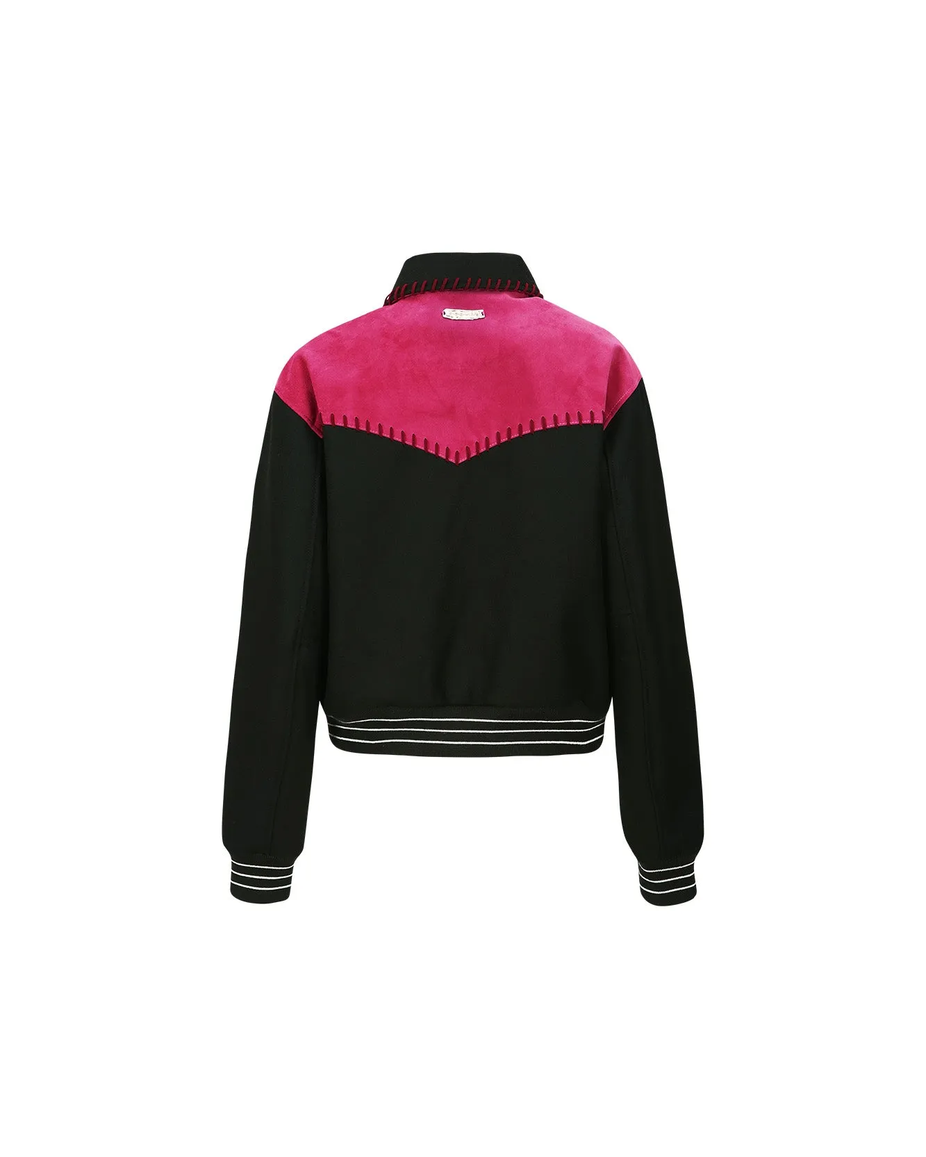 (WOMEN) NEW MARGO WESTERN VARSITY JACKET awa550w(MAGENTA) sold by Andersson Bell product image thumbnail 3