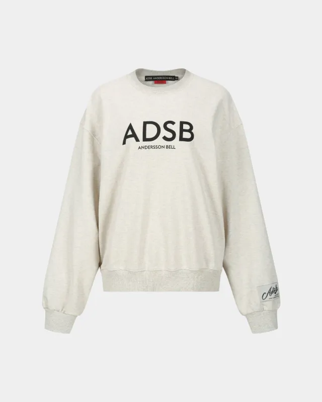 (WOMEN) ADSB BIG LOGO SWEATSHIRTS atb1302w(OATMEAL) sold by Andersson Bell