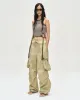(WOMEN) BALLOON POCKET PARACHUTE PANTS apa709w(YELLOW BEIGE) sold by Andersson Bell
