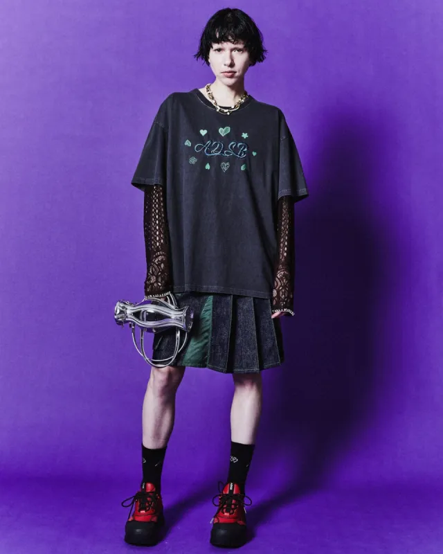 (ESSENTIAL) ADSB HEARTS CARD T-SHIRTS atb1083u(CHARCOAL) sold by Andersson Bell