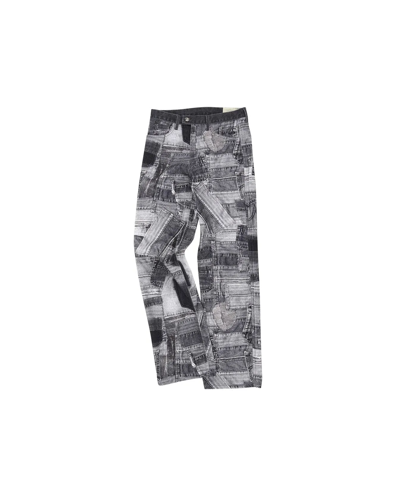 BRNO PATCHWORK PRINTED WIDE JEANS apa683m(BLACK) sold by Andersson Bell