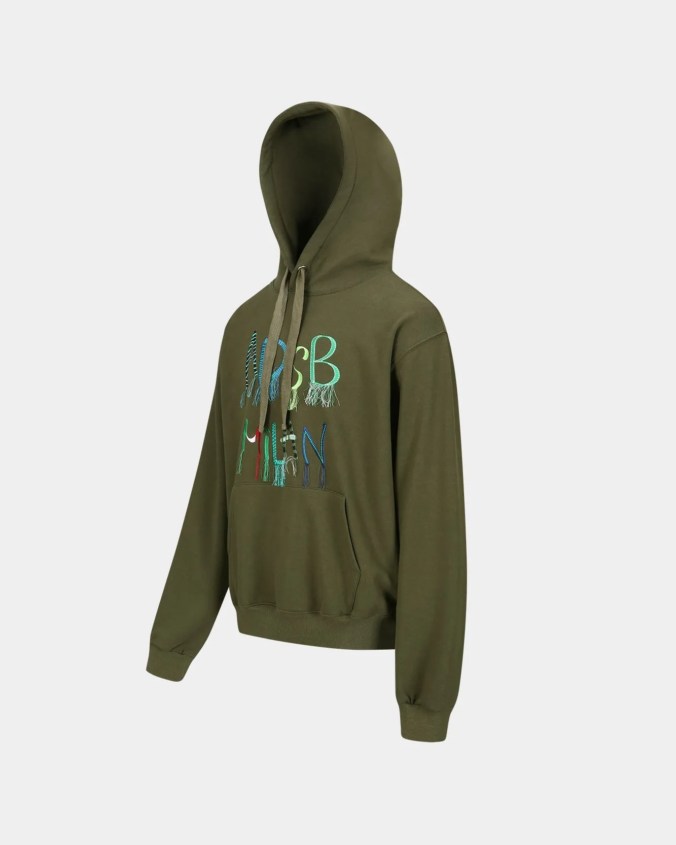 (ESSENTIAL) UNISEX ADSB MILAN EMBROIDERY HOODIE atb1148u(KHAKI) sold by Andersson Bell product image thumbnail 3