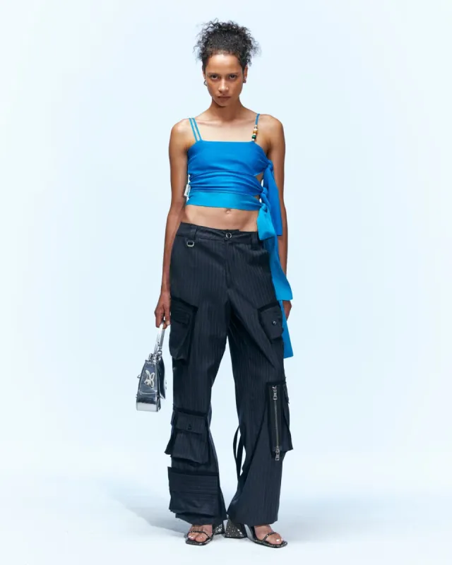 TORI TYING KNIT TOP atb931w(BLUE) sold by Andersson Bell