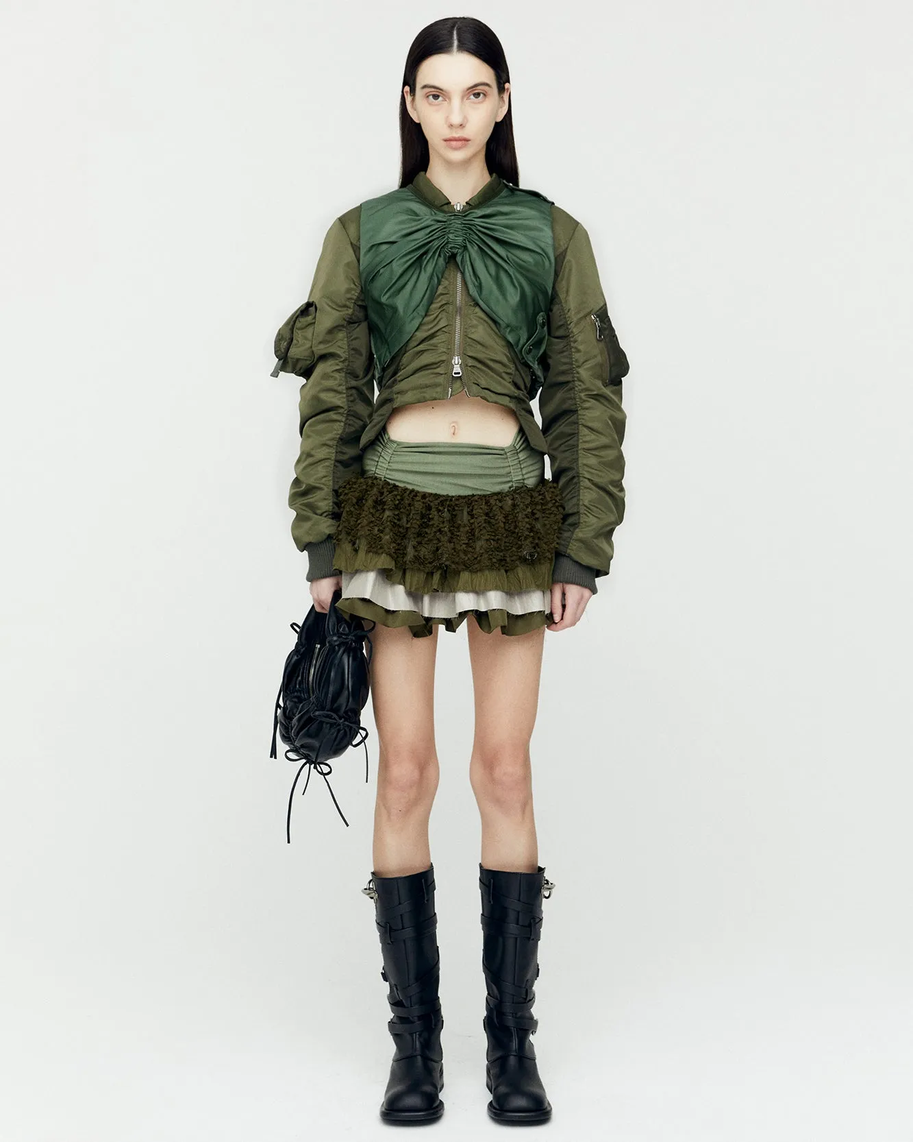 LILI BUTTERFLY PADDED VEST awa653w(KHAKI) sold by Andersson Bell product image thumbnail 5