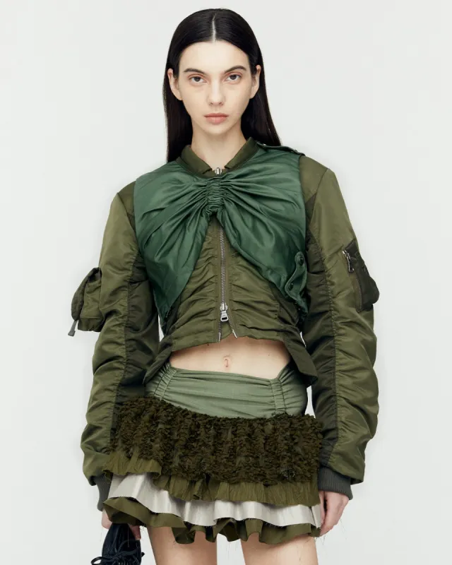 LILI BUTTERFLY PADDED VEST awa653w(KHAKI) sold by Andersson Bell