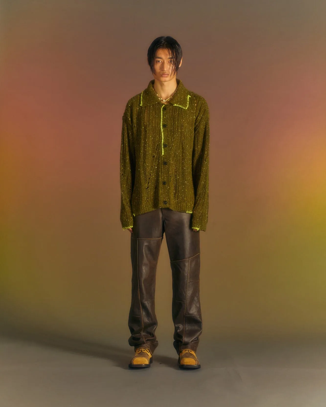 NEP WOOL CARDIGAN atb1010m(KHAKI) sold by Andersson Bell