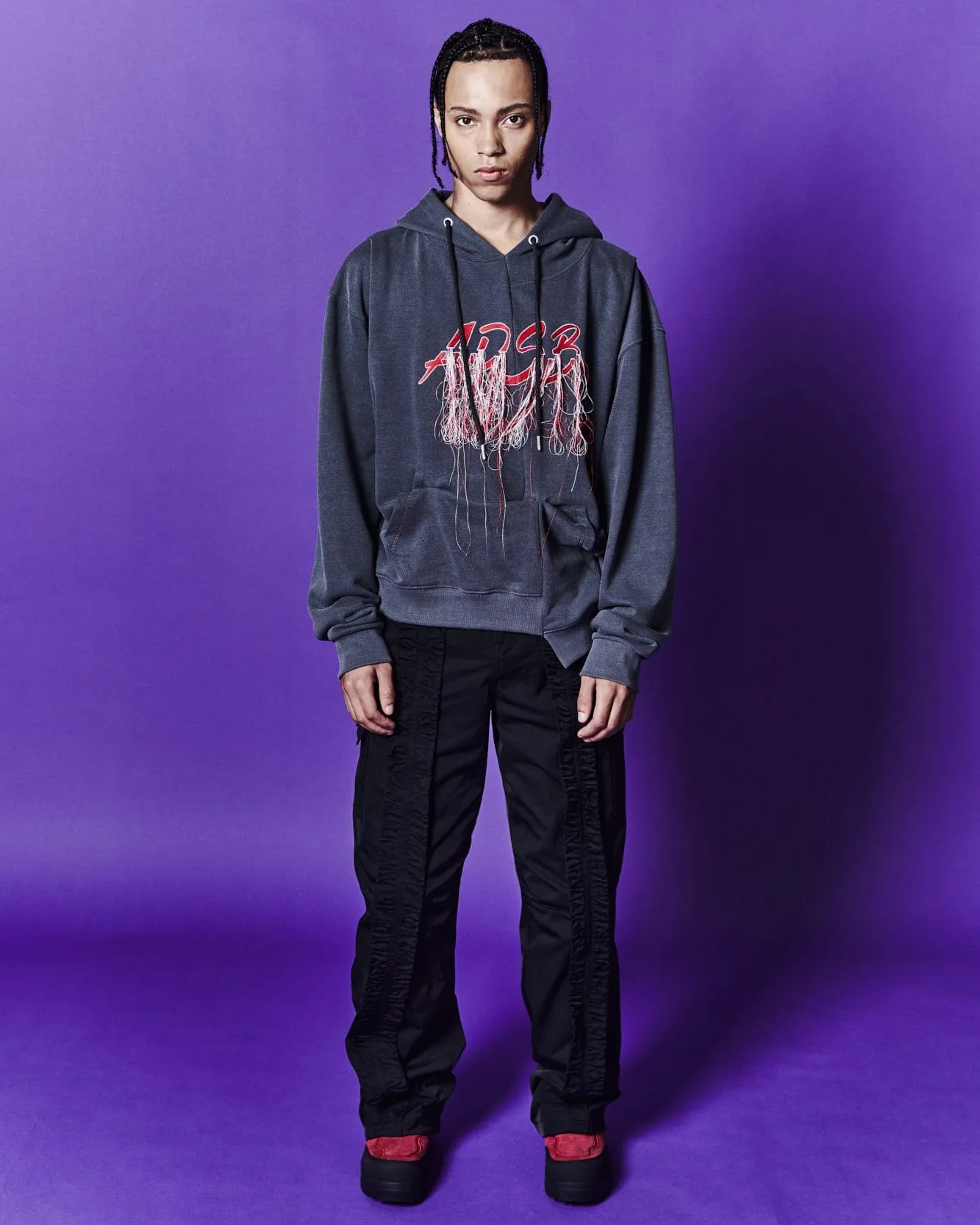 (ESSENTIAL) UNISEX REWORK ADSB CHEERLEADER HOODIE atb1102u(CHARCOAL) sold by Andersson Bell