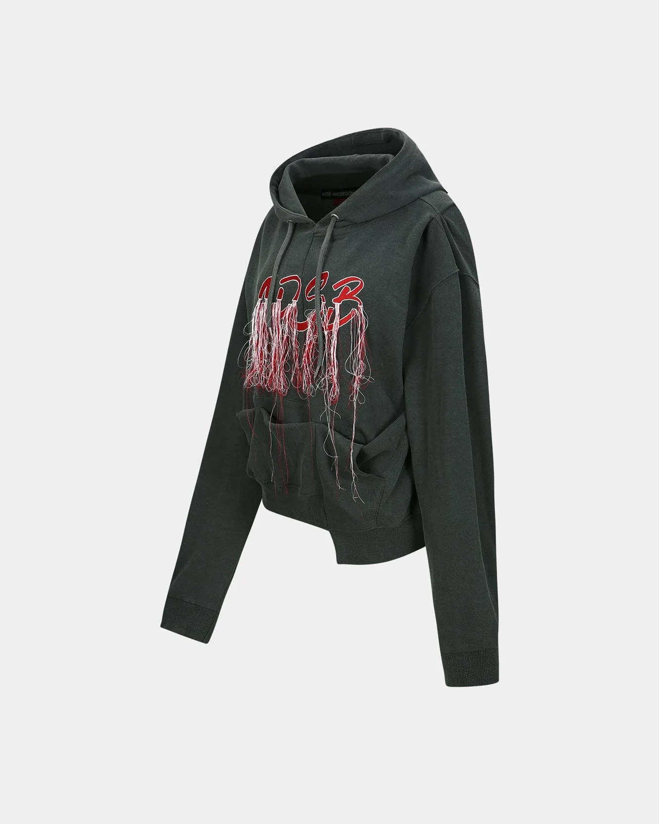 (ESSENTIAL) UNISEX REWORK ADSB CHEERLEADER HOODIE atb1102u(CHARCOAL) sold by Andersson Bell product image thumbnail 3
