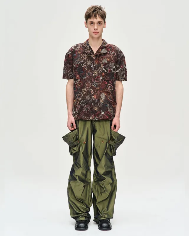 LINUS JACQUARD SHIRTS atb1052m(BROWN) made by Andersson Bell
