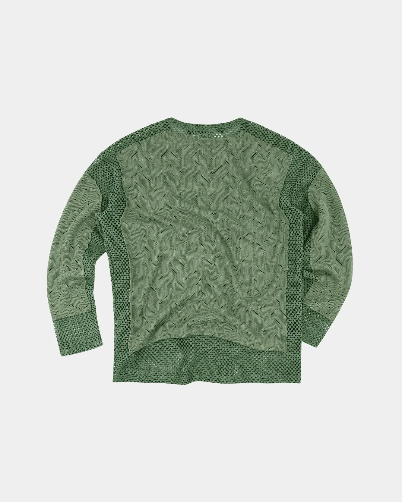 LAYERED CREW-NECK SWEATER atb1169m(KHAKI) sold by Andersson Bell product image thumbnail 3