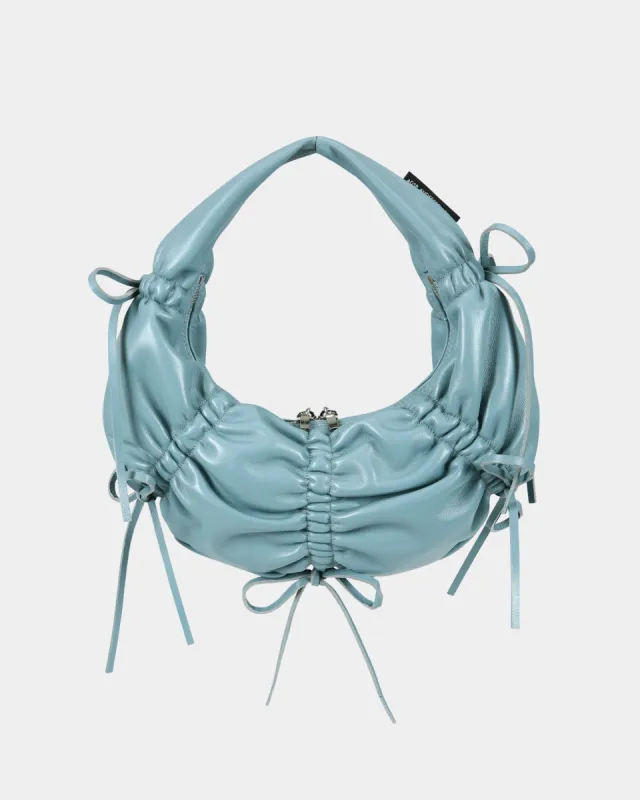 SMALL DUMPLING LEATHER BAG aaa400w(SKY BLUE) made by Andersson Bell