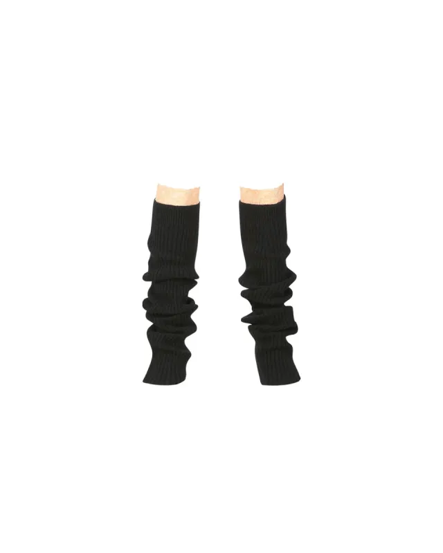 (ESSENTIAL) (WOMEN) SHISHI KNIT LACE LEG WARMER aaa344w(BLACK) sold by Andersson Bell