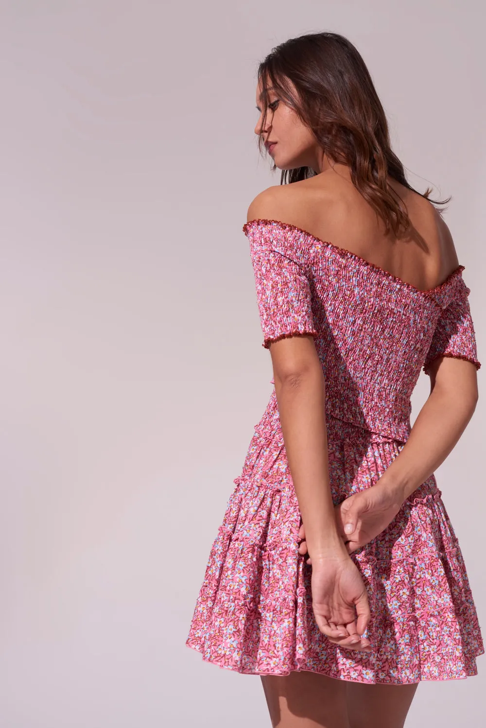 Mini Dress Soledad - Light Pink Paquerette sold by Poupette St Barth product image thumbnail 2