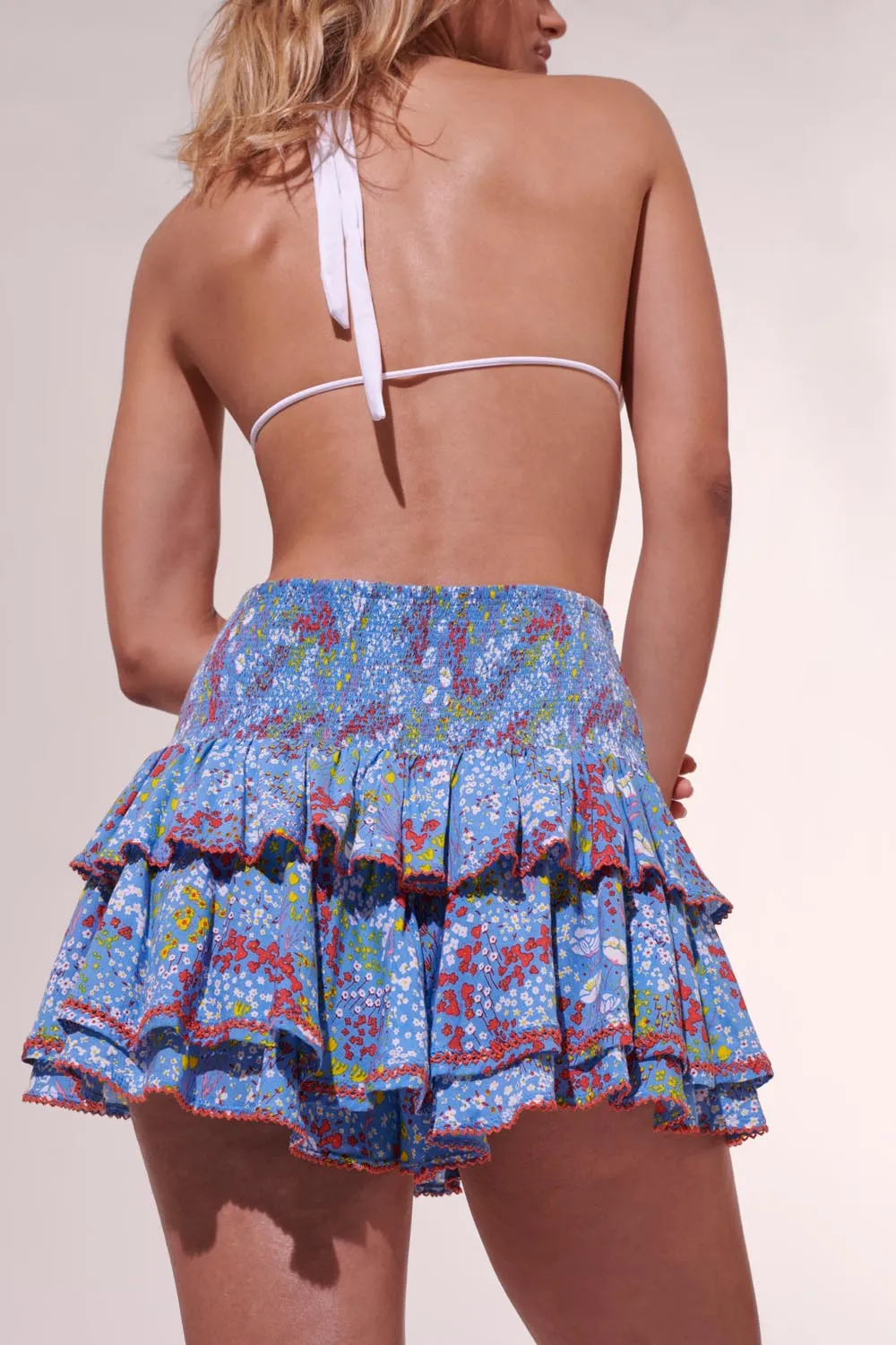Mini Skirt Alizee - Blue Tulipe sold by Poupette St Barth product image thumbnail 2