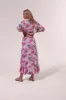 Long Skirt Aude - Pink Flower Mix sold by Poupette St Barth