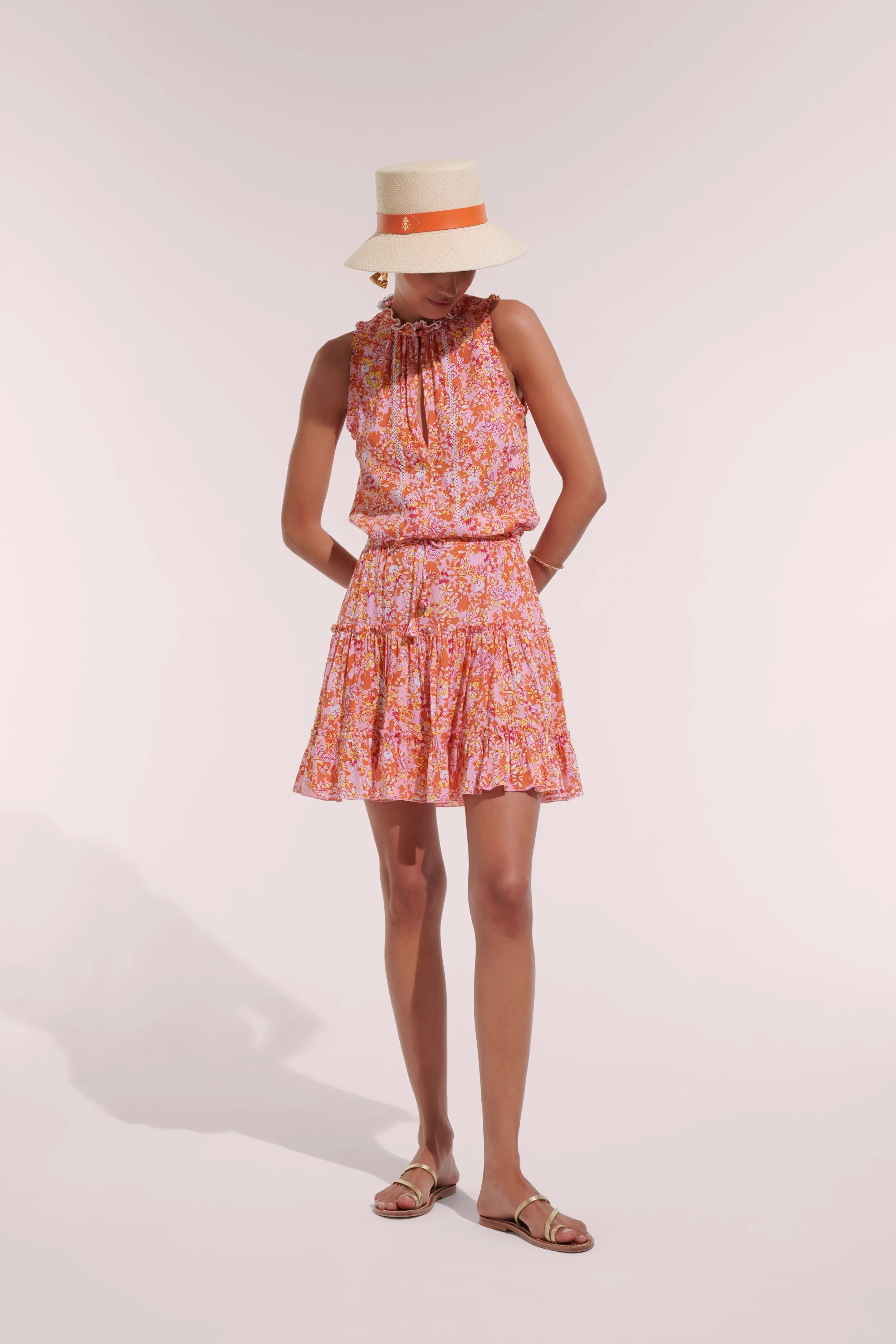 Mini Dress Clara - Pink Sweet Bell sold by Poupette St Barth product image thumbnail 3