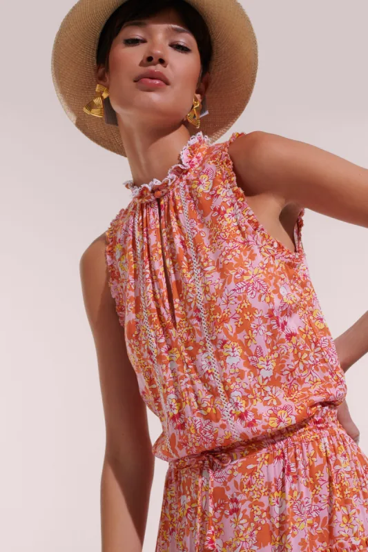 Mini Dress Clara - Pink Sweet Bell sold by Poupette St Barth