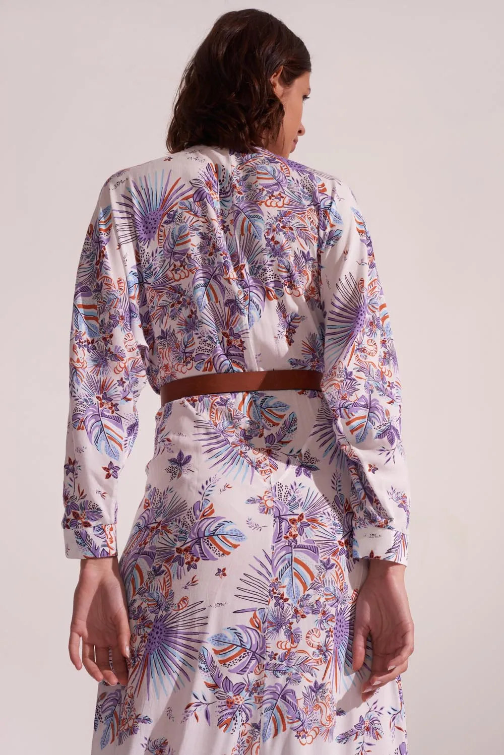 Long Dress Ilona - Blue Rainforest sold by Poupette St Barth product image thumbnail 3