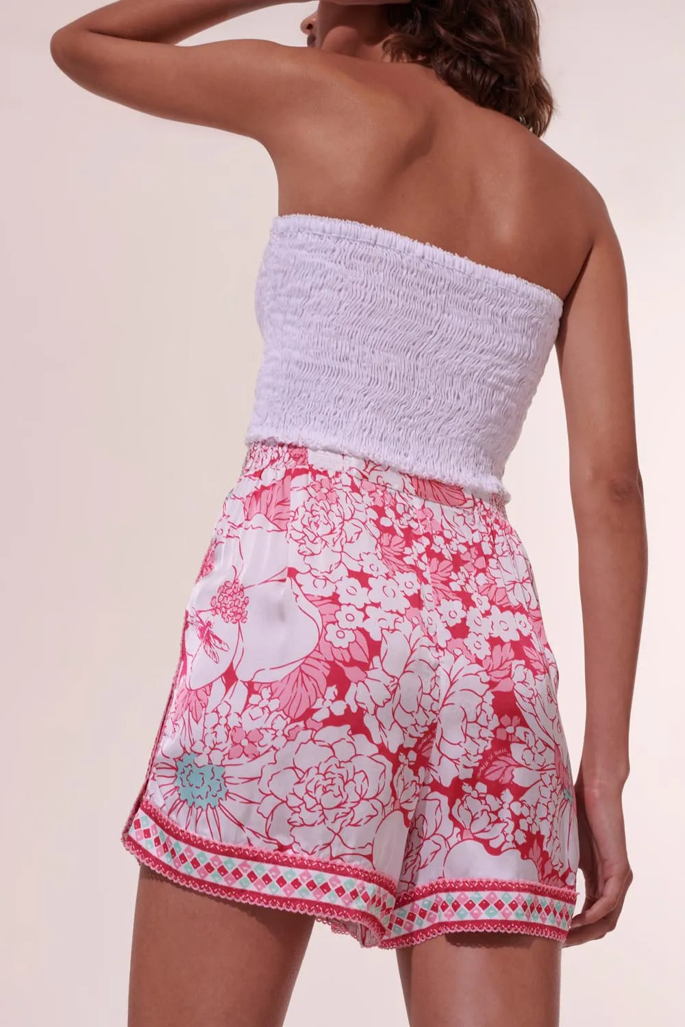 Short Isabelle - Pink Macro 70'S Garden sold by Poupette St Barth product image thumbnail 2