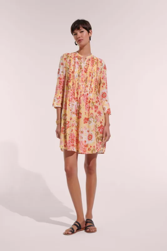 Mini Dress Bea - Yellow 90'S sold by Poupette St Barth