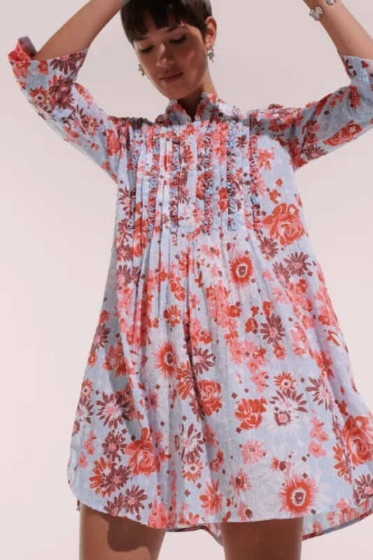 Mini Dress Bea - Blue 90'S sold by Poupette St Barth