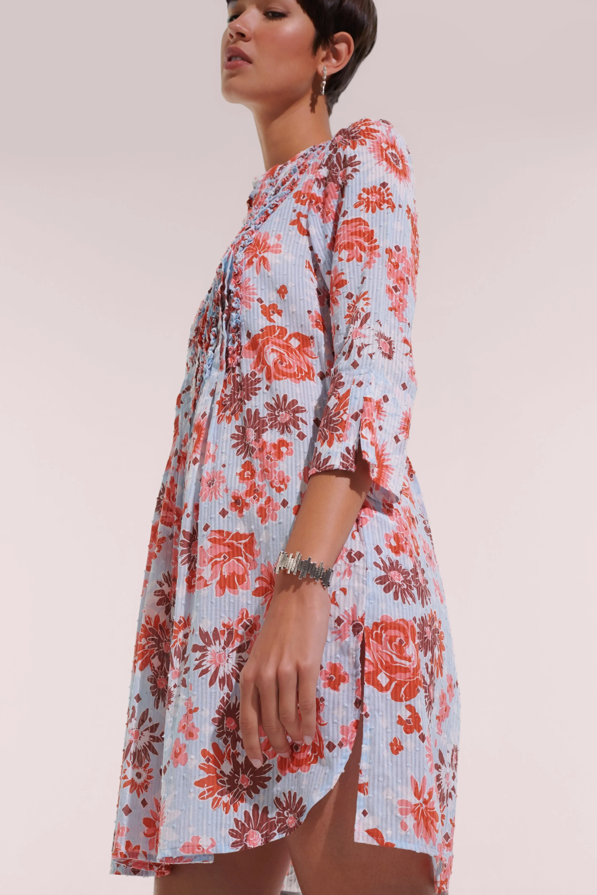 Mini Dress Bea - Blue 90'S sold by Poupette St Barth product image thumbnail 2