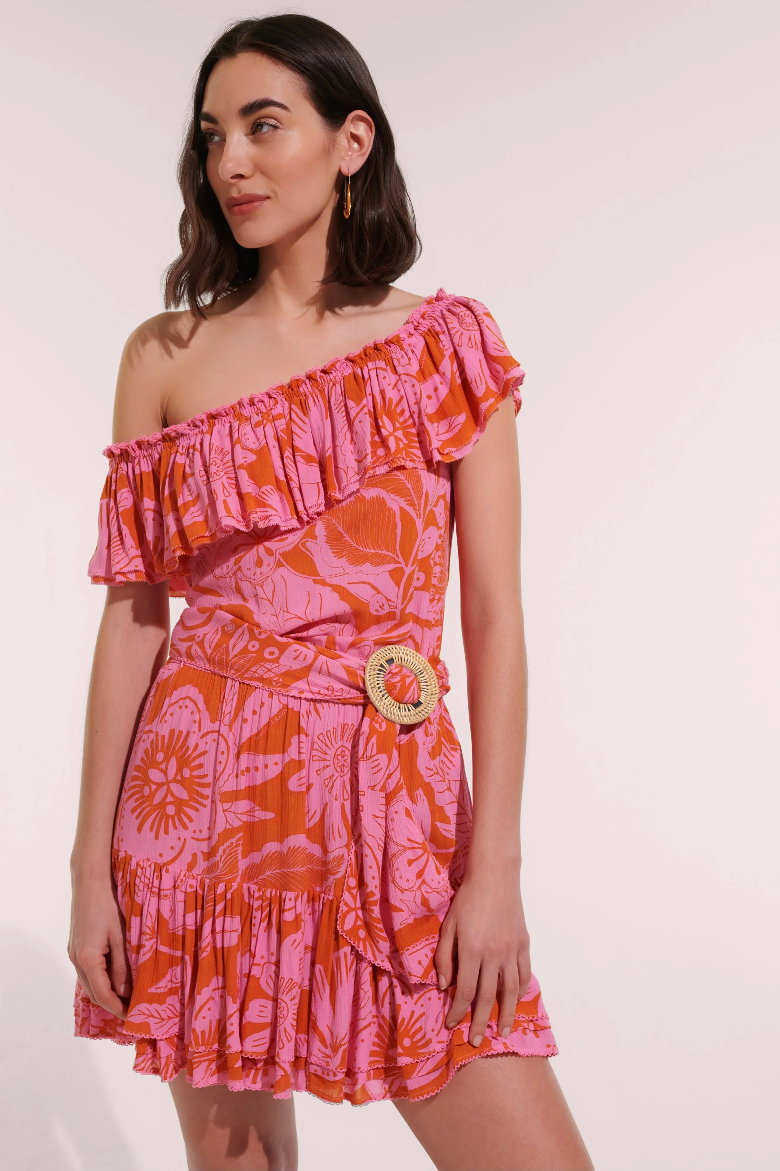 Mini Dress Bella - Pink Gauguin sold by Poupette St Barth