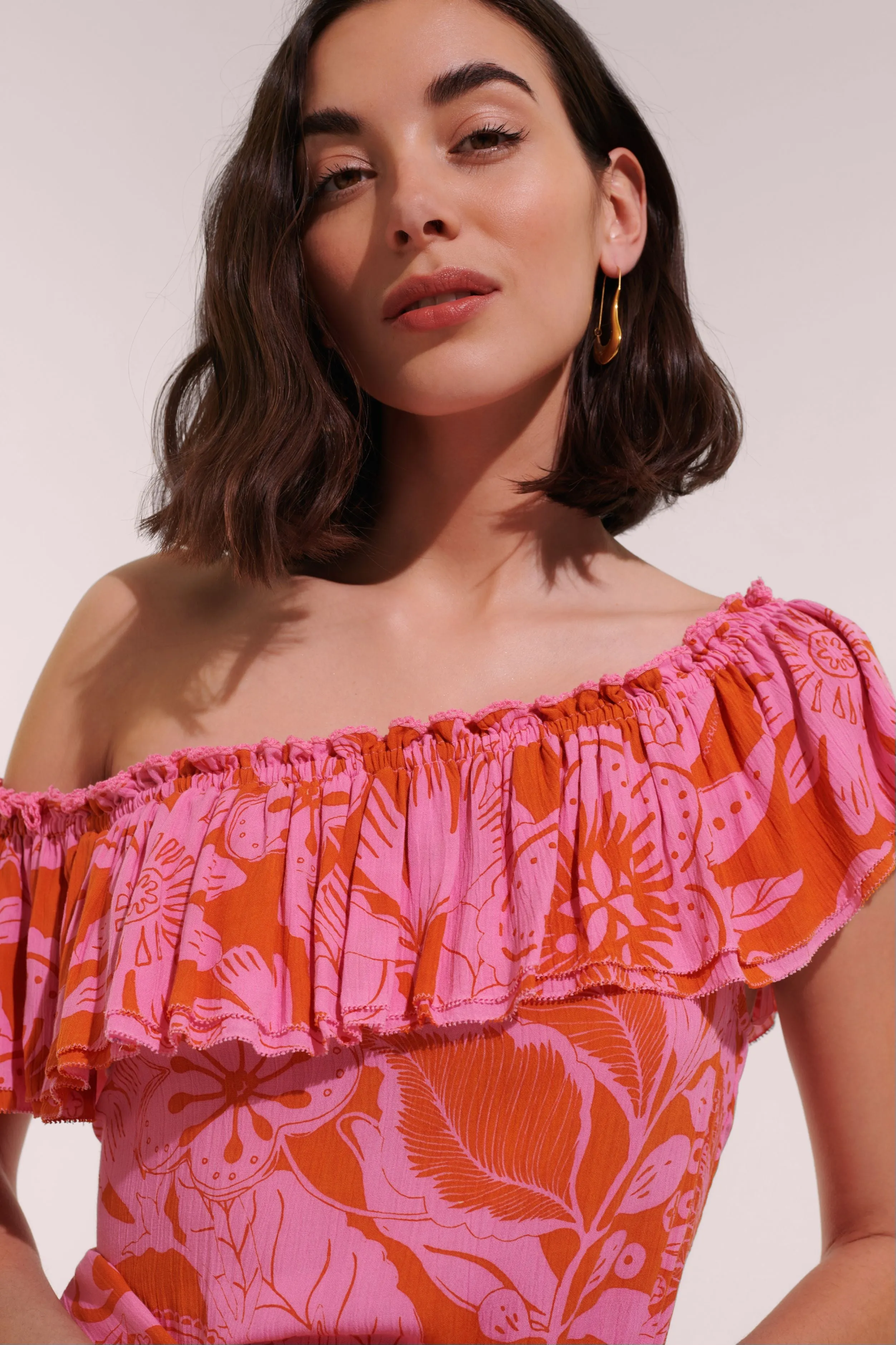 Mini Dress Bella - Pink Gauguin sold by Poupette St Barth product image thumbnail 2