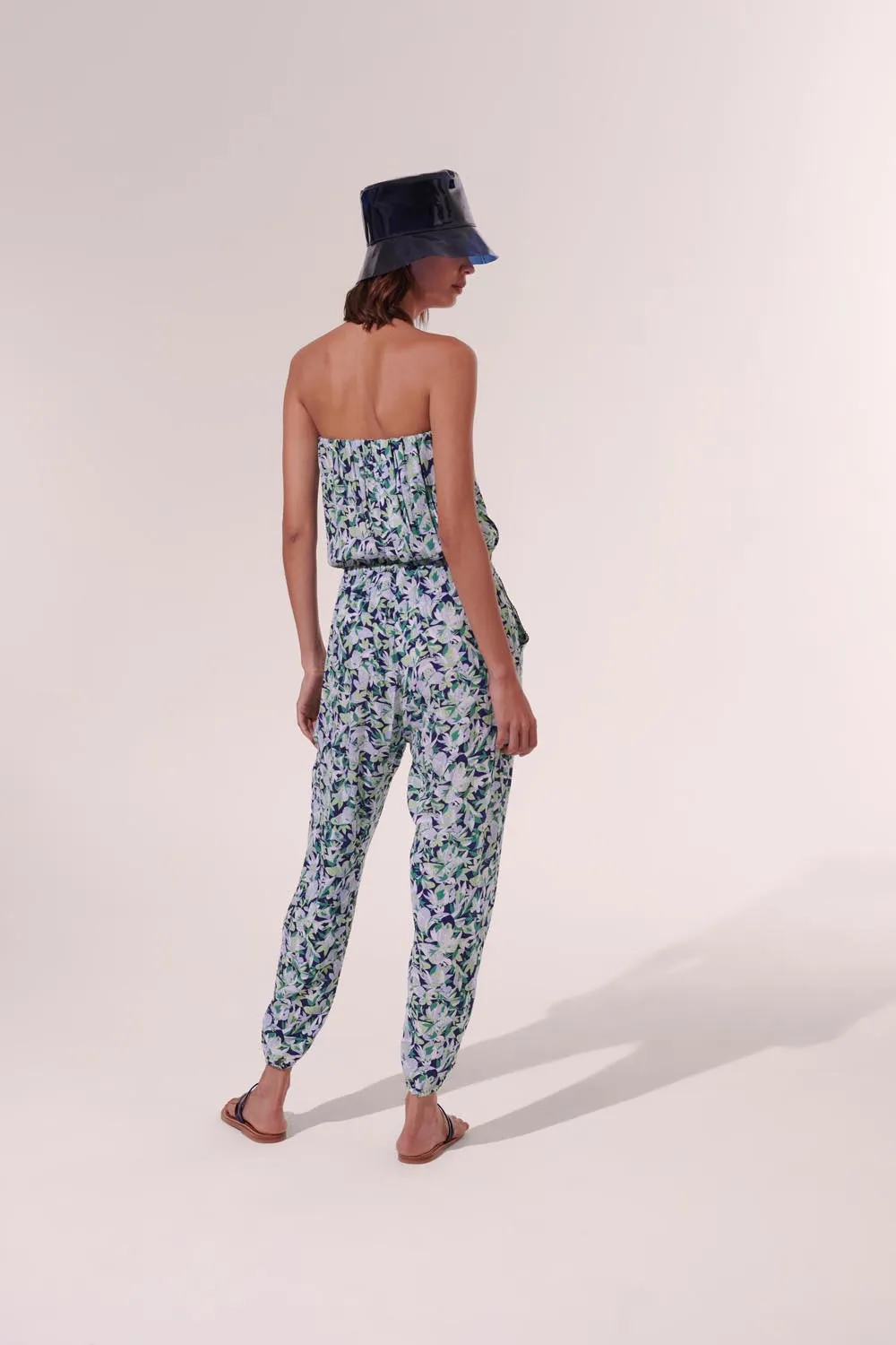 Long Jumpsuit Ambra - Blue Orchidee sold by Poupette St Barth product image thumbnail 4