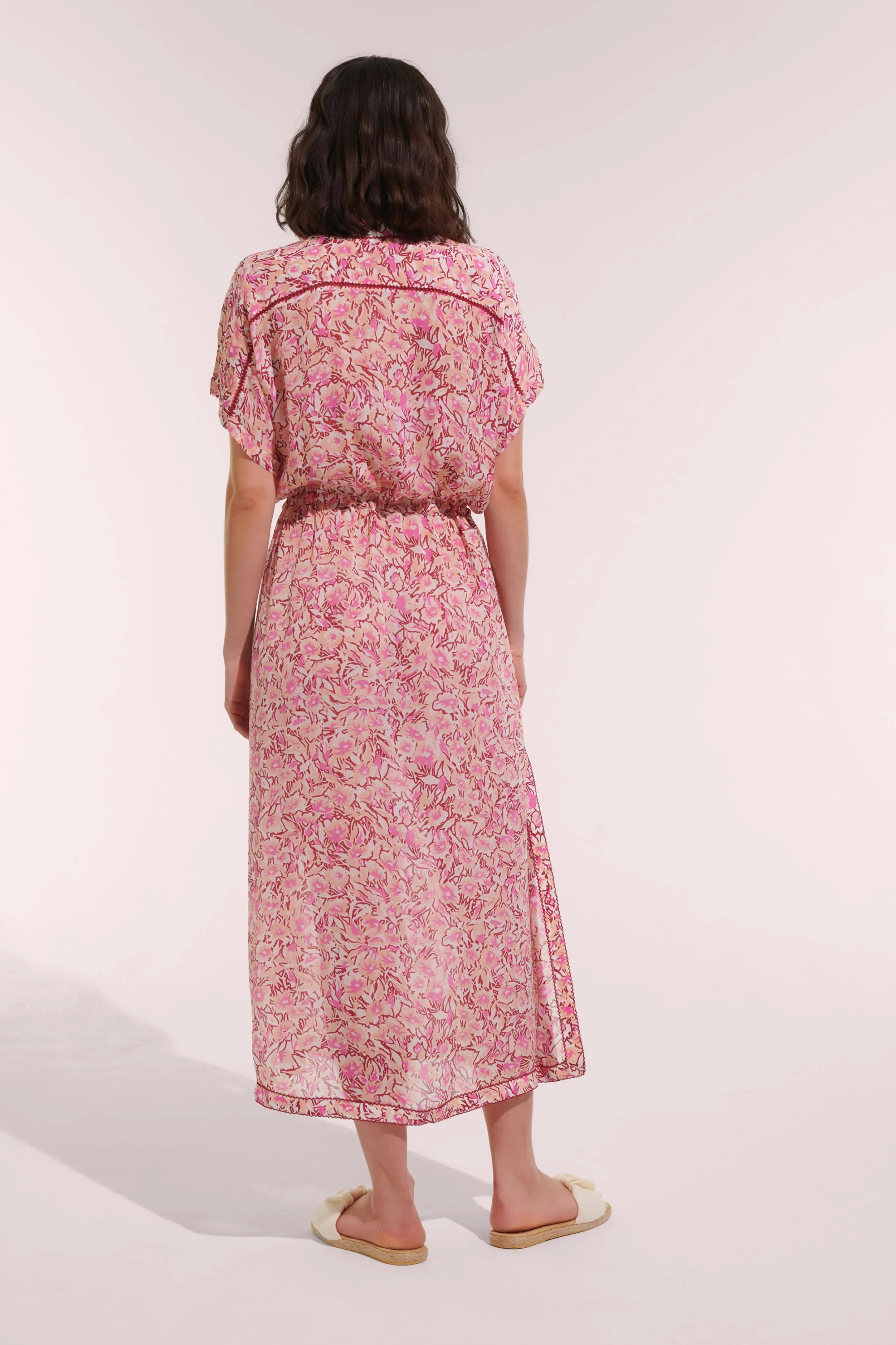 Long Tunic Mya - Pink Graffiti sold by Poupette St Barth product image thumbnail 2