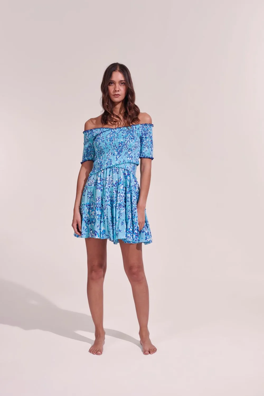 Mini Dress Soledad - Sky Pivoine sold by Poupette St Barth product image thumbnail 3