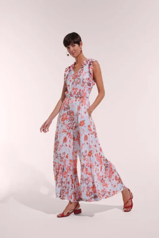 Long Jumpsuit Belene - Blue 90'S sold by Poupette St Barth