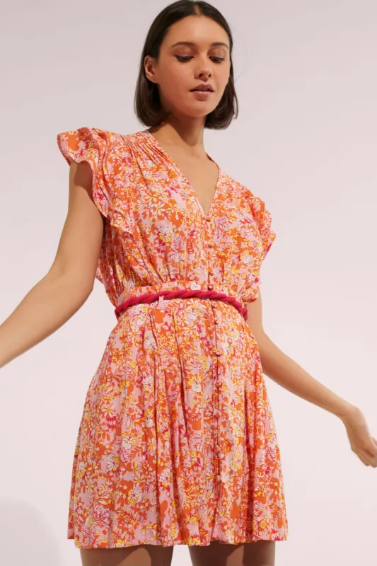 Mini Dress Bice - Pink Sweet Bell sold by Poupette St Barth