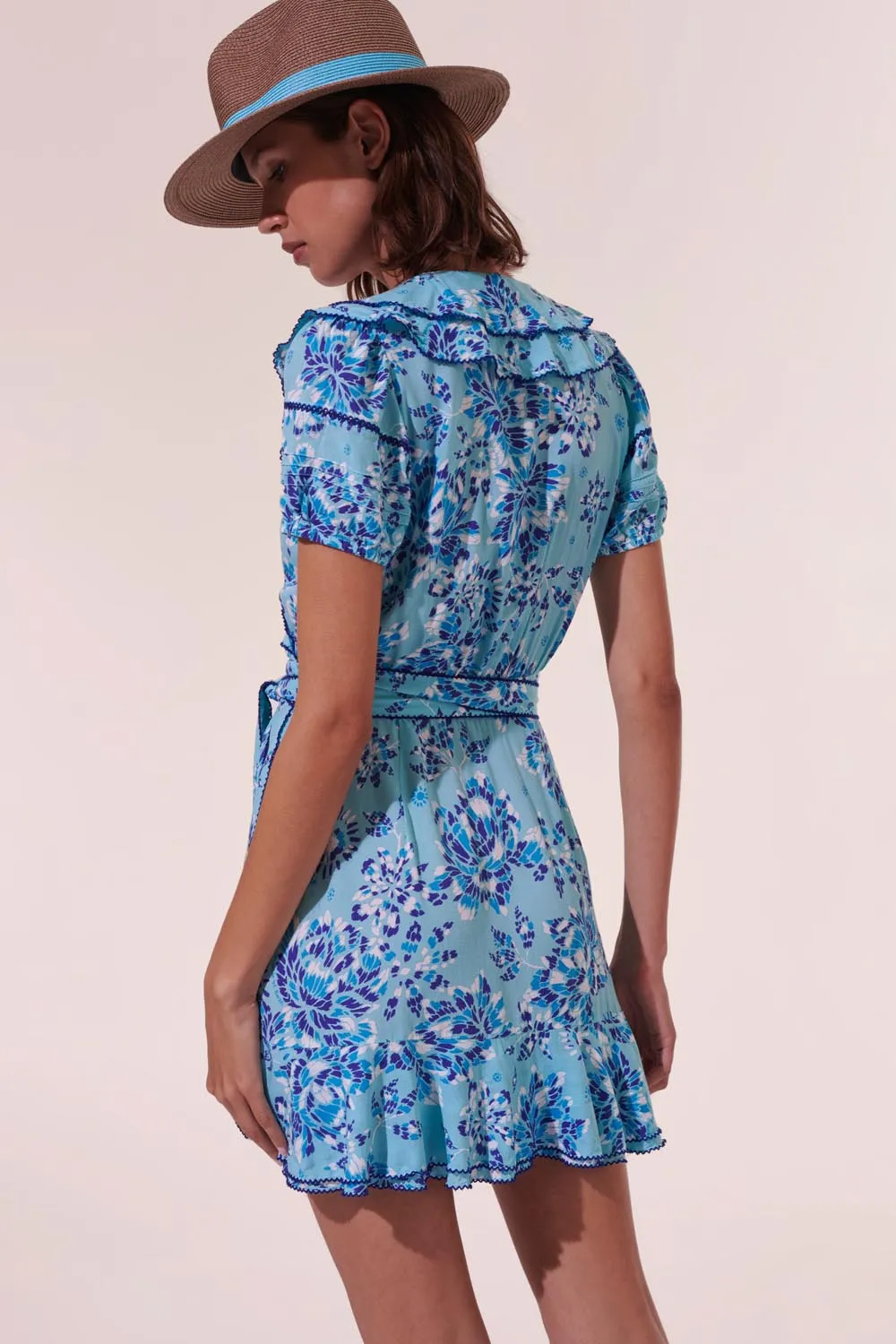 Mini Dress Aude - Sky Pivoine sold by Poupette St Barth product image thumbnail 2