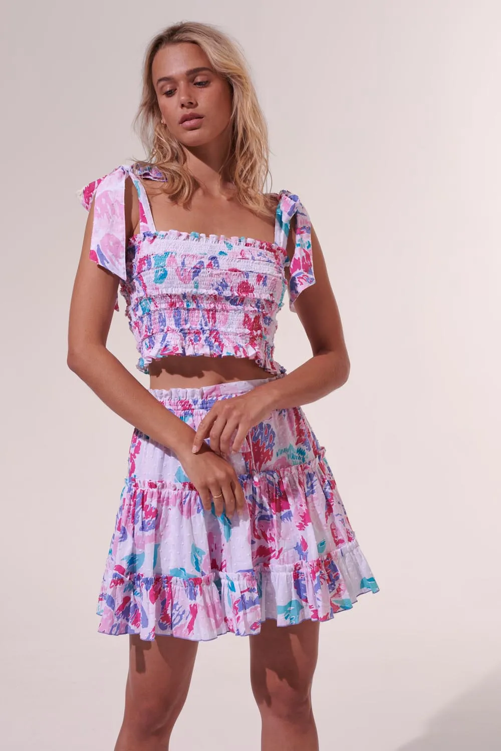 Top Triny - Pink Macro Peony sold by Poupette St Barth product image thumbnail 3