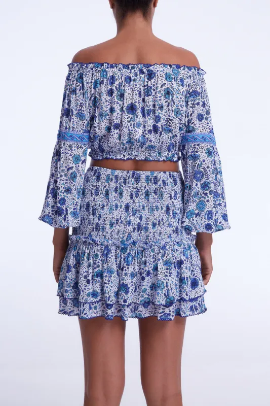 Mini Skirt Triny - Blue Naif made by Poupette St Barth