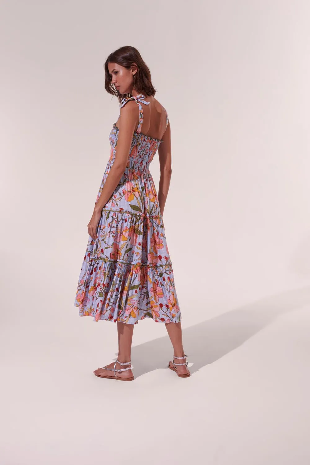 Midi Dress Triny - Sky Jonquille sold by Poupette St Barth product image thumbnail 2