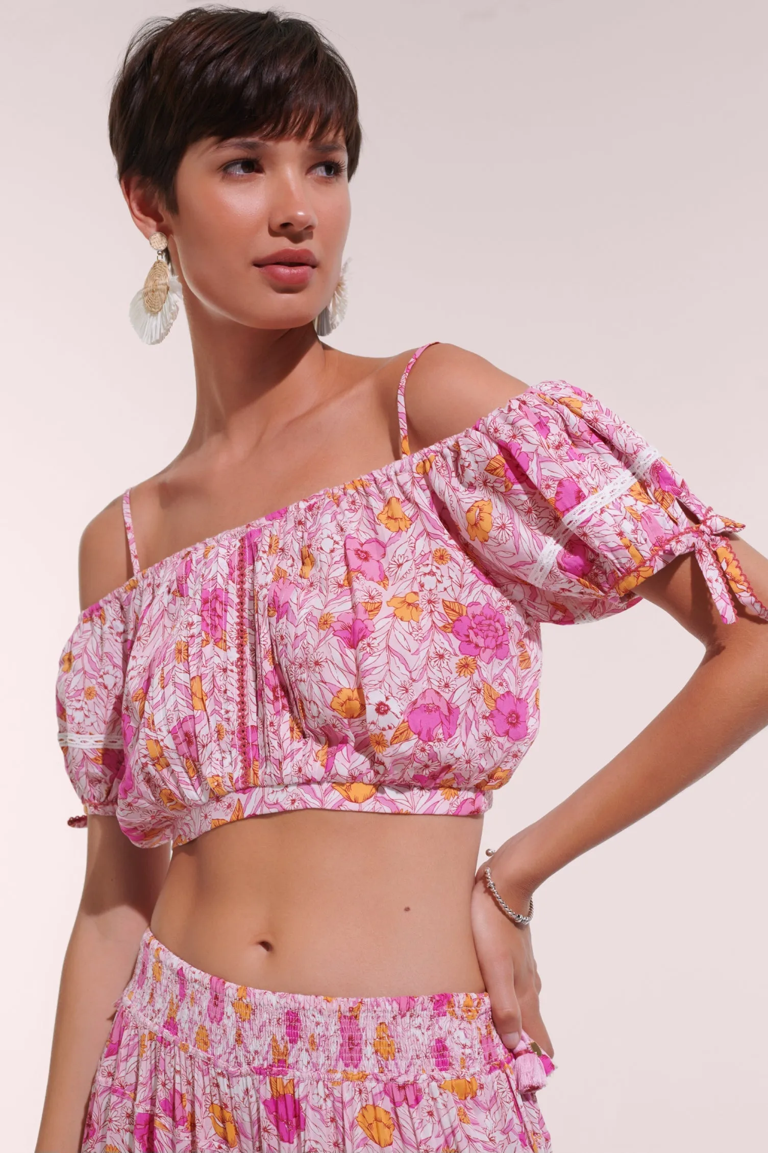 Top Bonny - Pink Petunia sold by Poupette St Barth