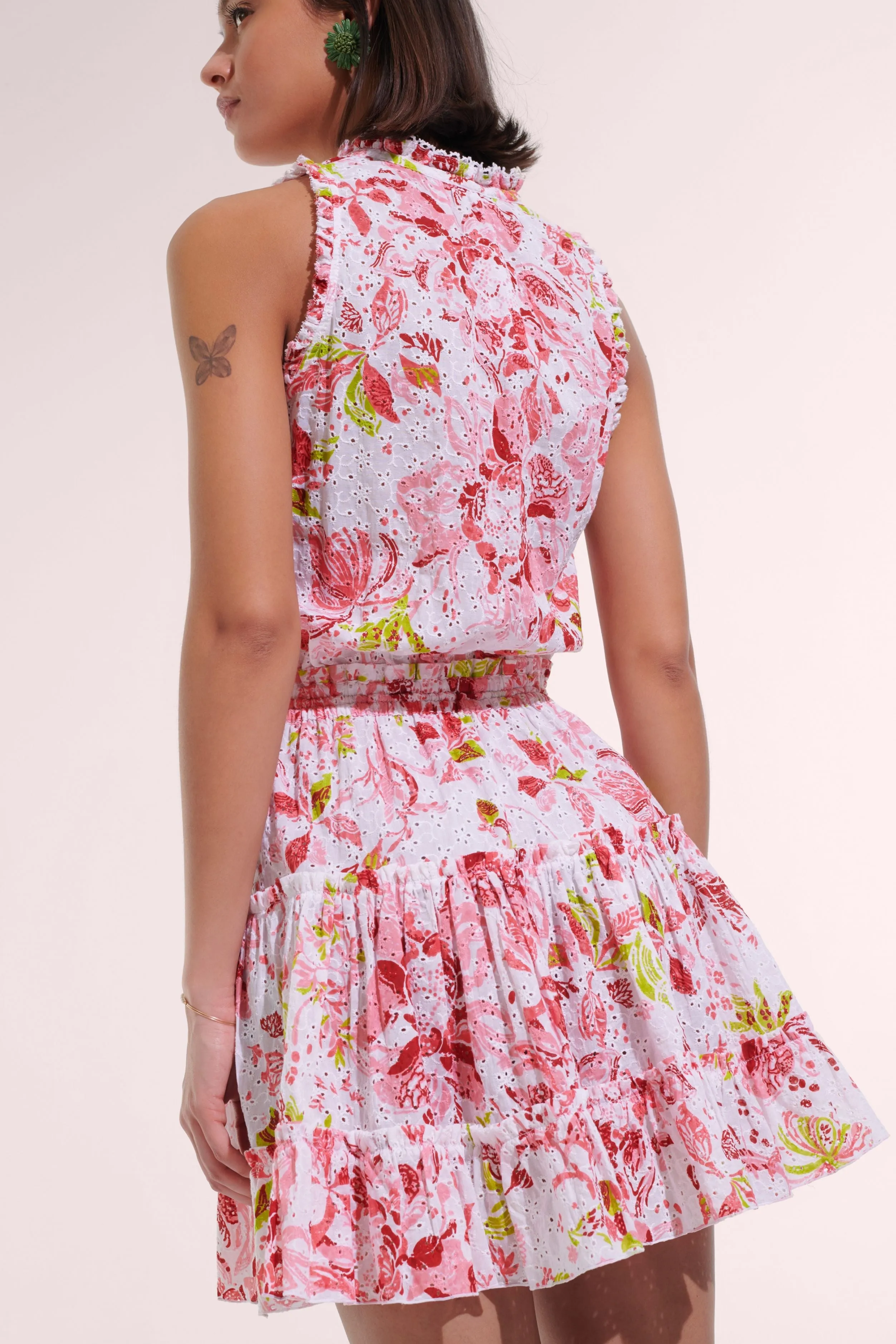 Mini Dress Clara - Pink Nemesia sold by Poupette St Barth product image thumbnail 2