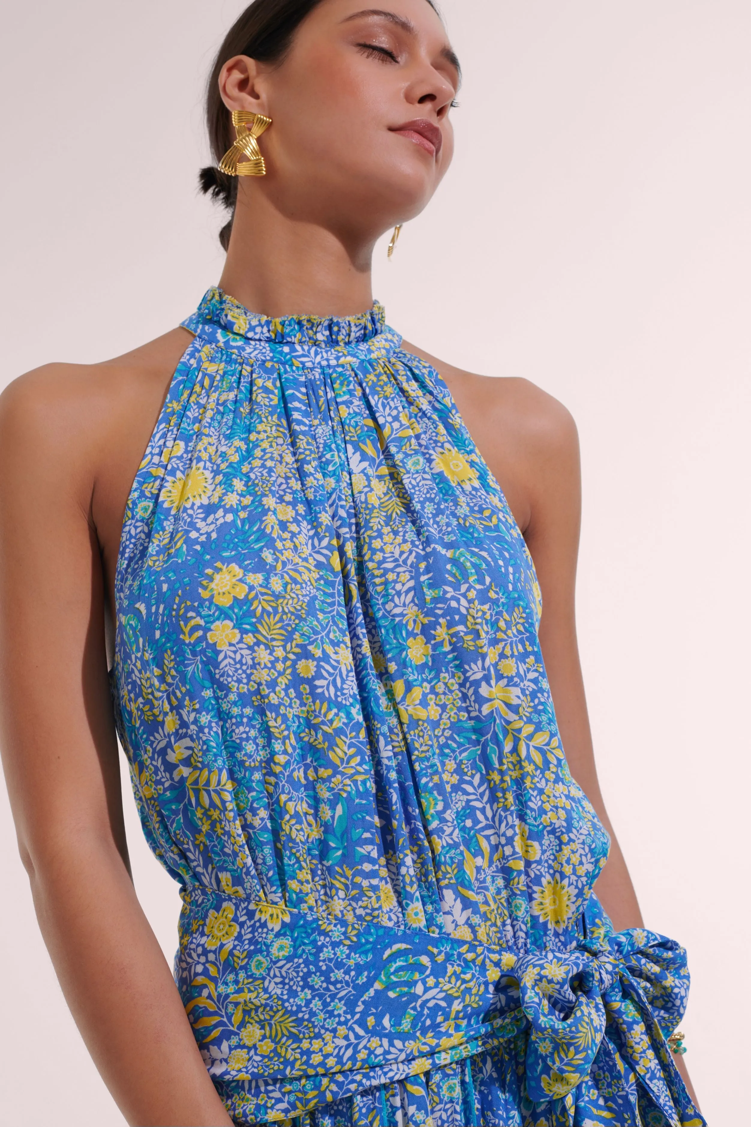 Mini Dress Bianca - Blue Corolle sold by Poupette St Barth product image thumbnail 3