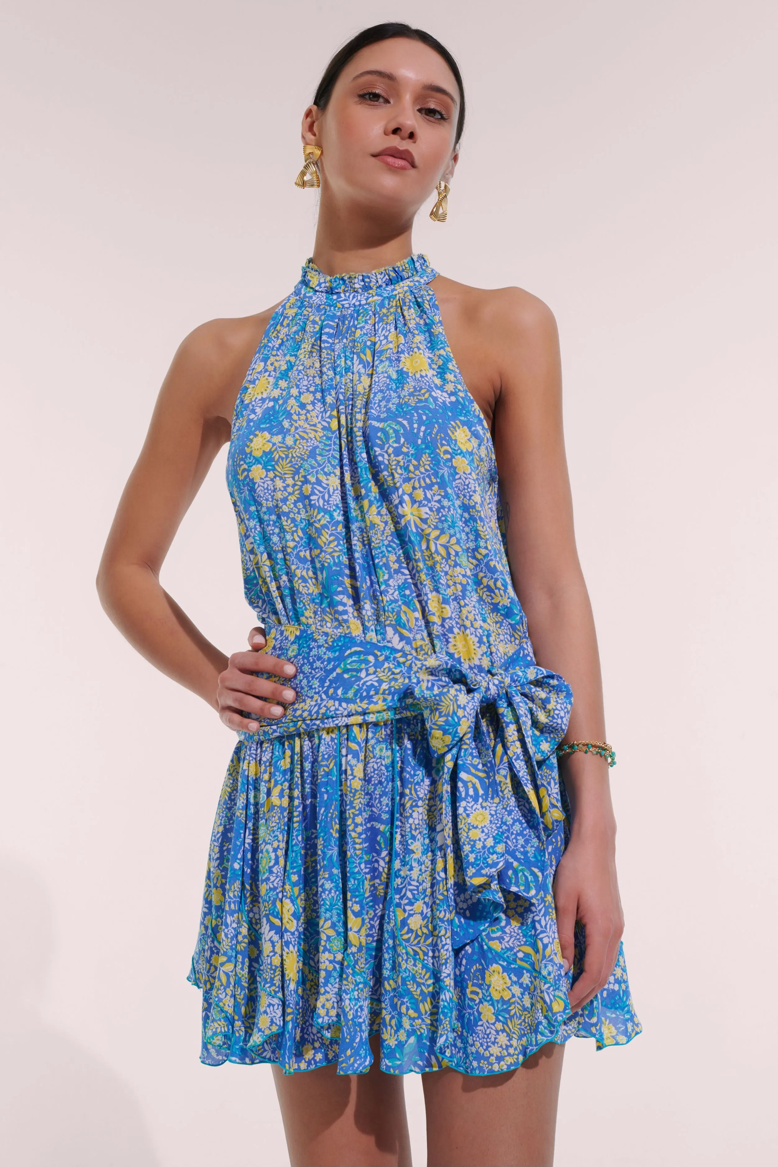 Mini Dress Bianca - Blue Corolle sold by Poupette St Barth