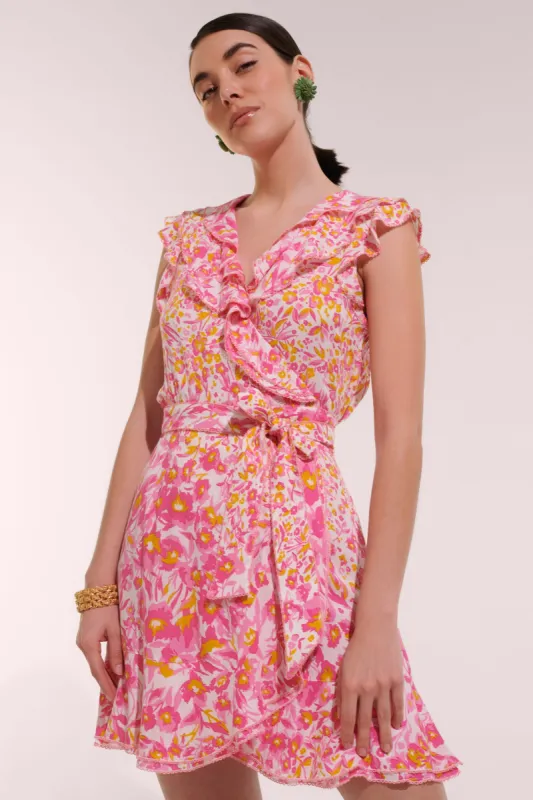 Mini Dress Aude - Pink Nuances sold by Poupette St Barth