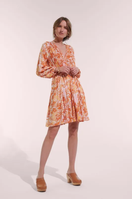 Mini Dress Anabelle - Gold Orchid sold by Poupette St Barth